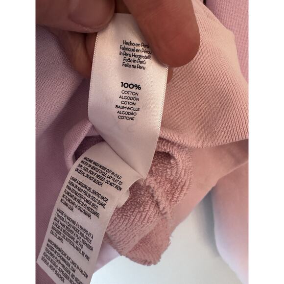 MOTHER The Camper Sweatshirt Pink Women's Sz XS NEW $198 - Picture 5 of 13